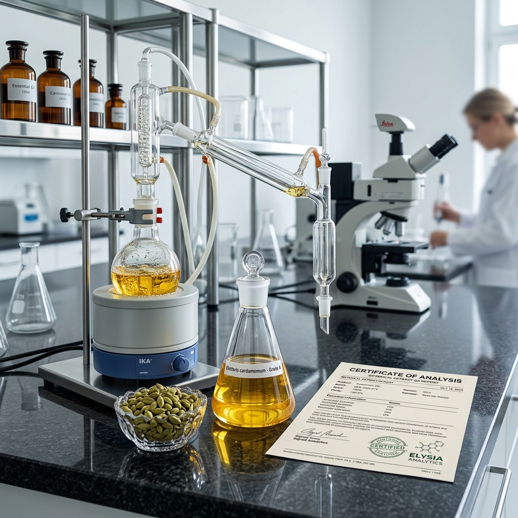 Essential Oil Extraction Lab Testing & Certificate of Analysis